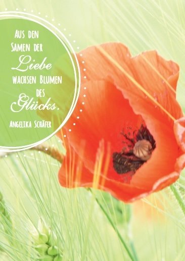 Postkarte "Blumen des Glücks"